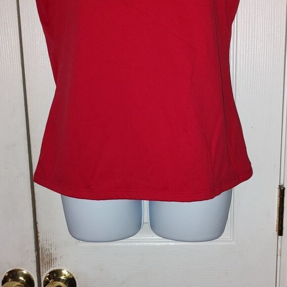 Boutique Essentials camisole tank red sleeveless top Sz M - Picture 2 of 5